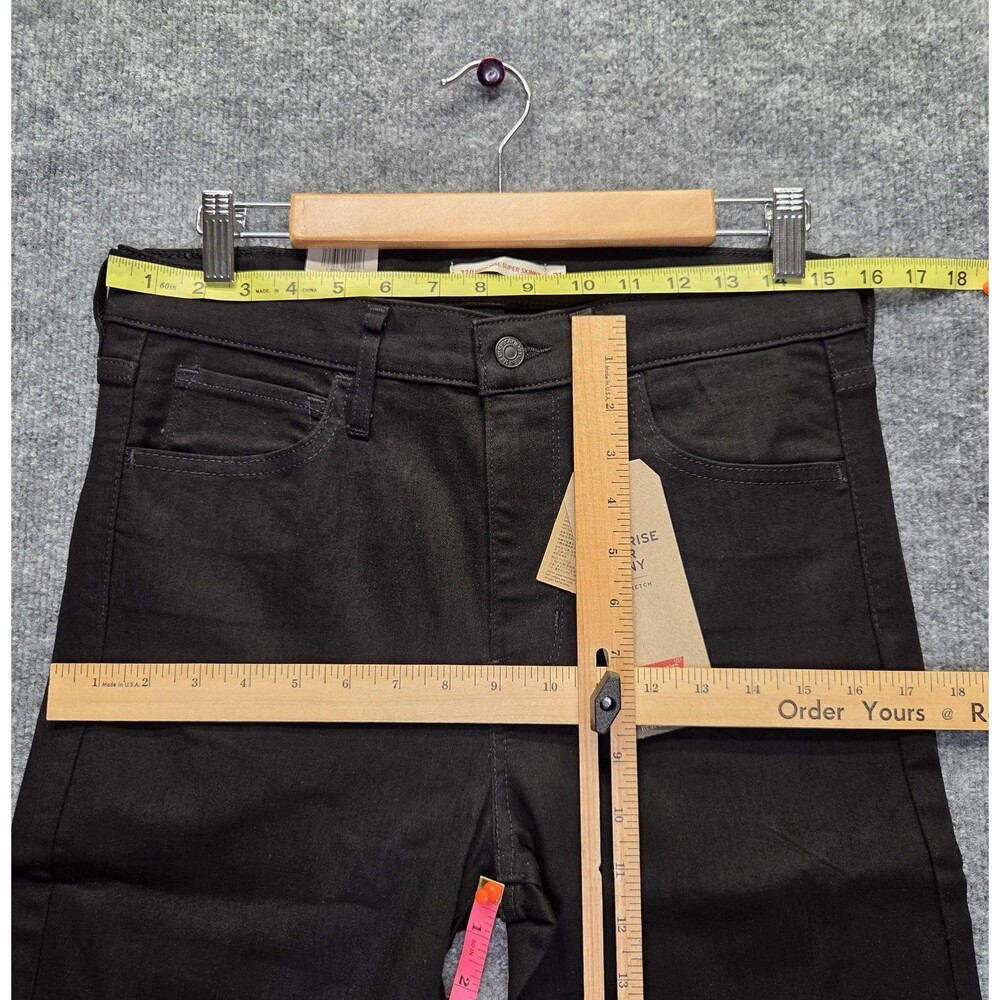 Levis 720 Jeans Womens 31 High-Rise Skinny Black Stretch Denim New With Tags - Picture 6 of 8